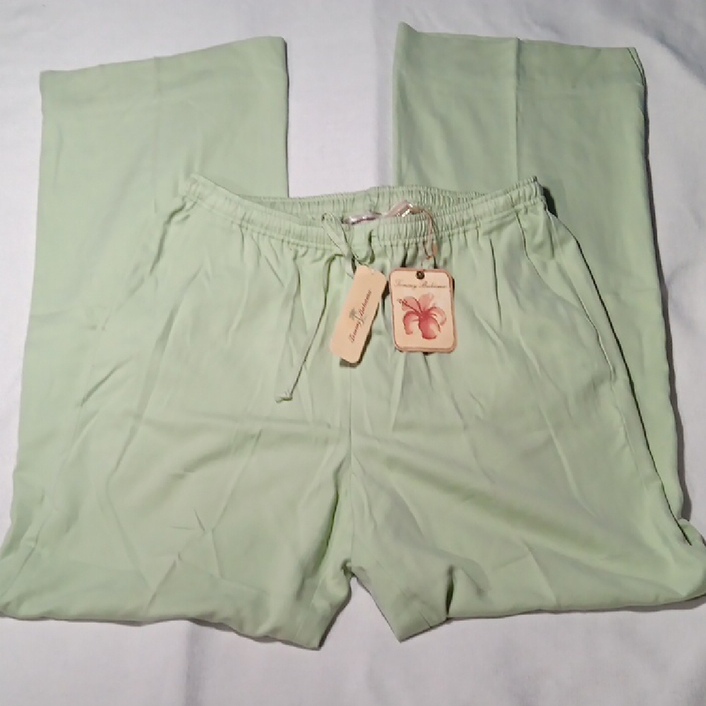 Tommy Bahama Southbeach Silk Drawstring Palm Breeze Pants 8/10 NWT
